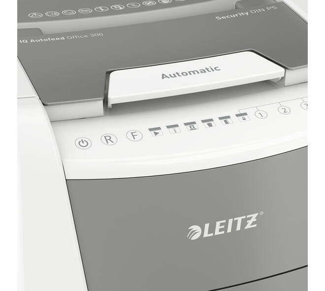 Papiervernietiger Leitz IQ Auto+ Office 300 P5 snippers 2x15mm