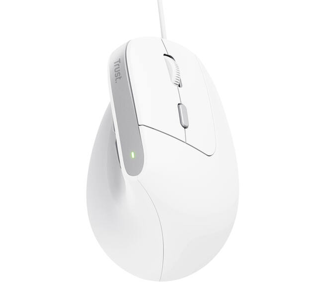 Muis Trust ergonomisch BAYO II wit