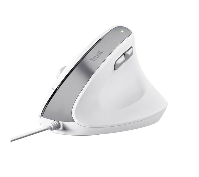 Muis Trust ergonomisch BAYO II wit
