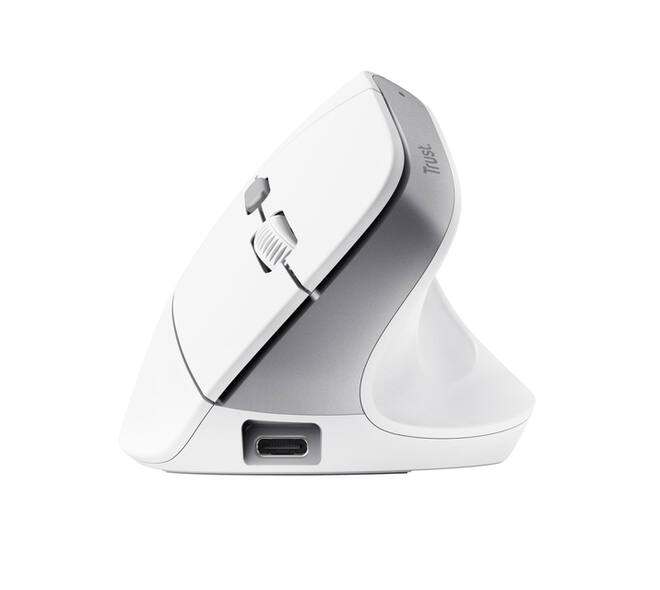 Muis Trust ergonomisch BAYO II draadloos wit