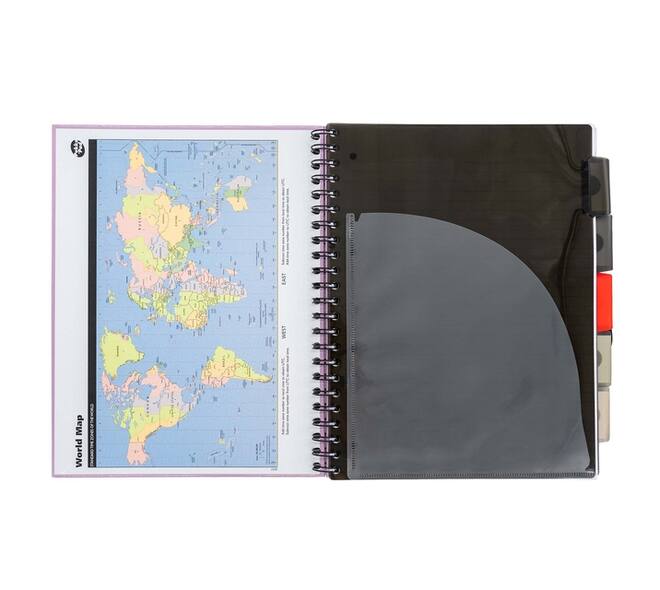 Projectboek Pukka Pad Metallic Executive A4 lijn 5-tabs 4-gaats 200 pagina's 80gr assorti