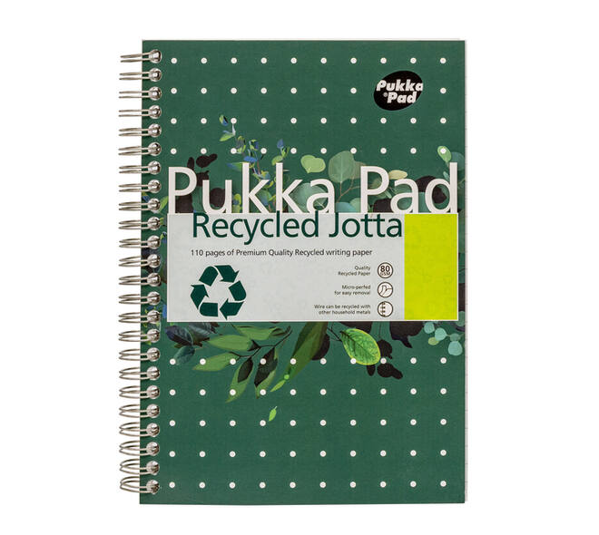 Notitieboek Pukka Pad Jotta A5 lijn 110 pagina's 80gr groen