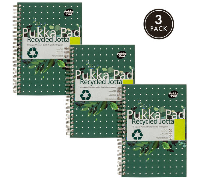 Notitieboek Pukka Pad Jotta A5 lijn 110 pagina's 80gr groen