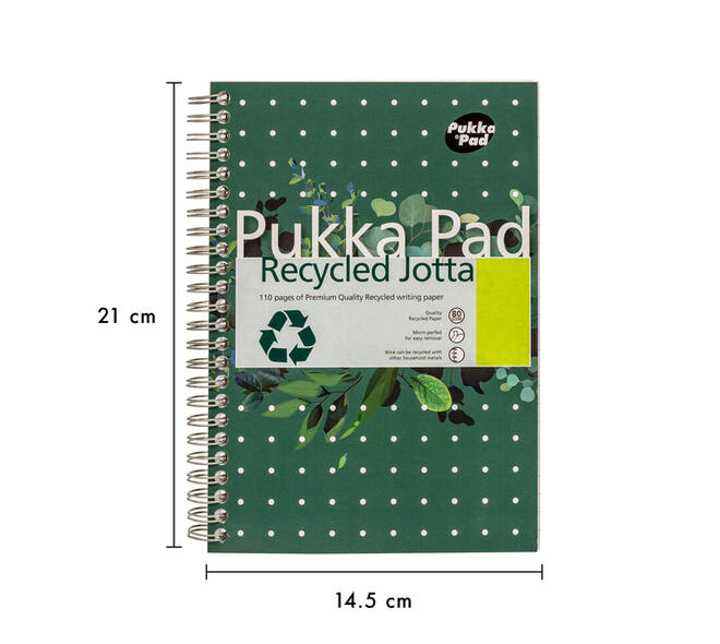 Notitieboek Pukka Pad Jotta A5 lijn 110 pagina's 80gr groen