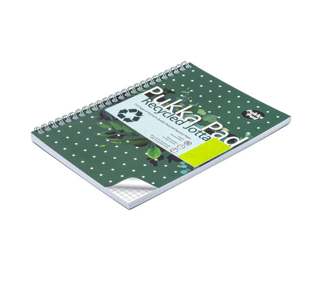 Notitieboek Pukka Pad Jotta A5 ruit 5x5mm 110 pagina's 80gr groen