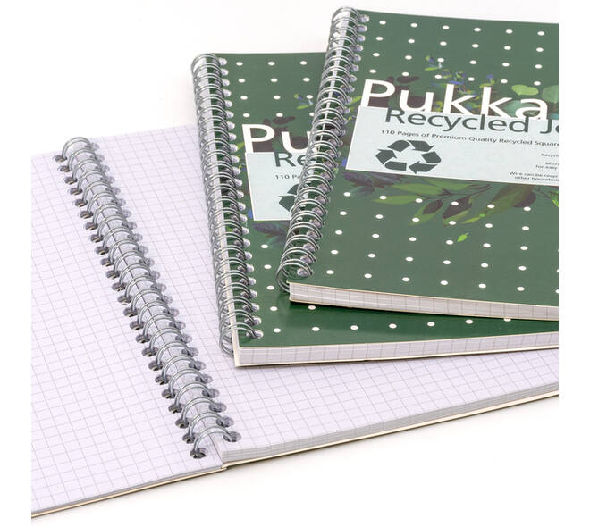 Notitieboek Pukka Pad Jotta A5 ruit 5x5mm 110 pagina's 80gr groen