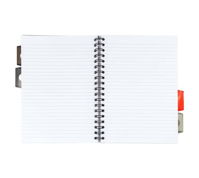 Projectboek Pukka Pad Metallic B5 lijn 4-tabs 200 pagina's 80gr groen