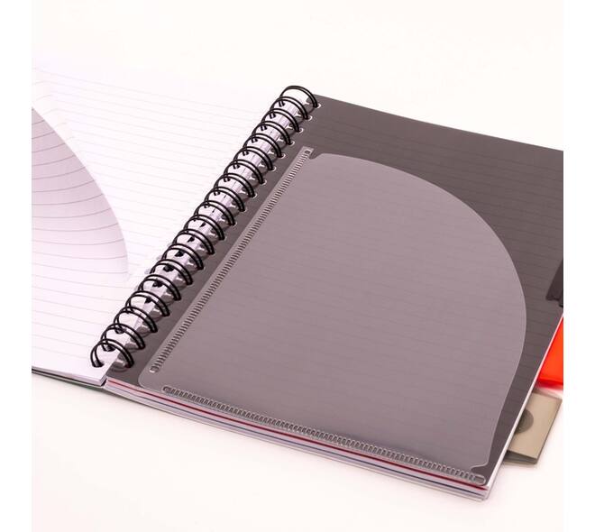 Projectboek Pukka Pad Metallic B5 lijn 4-tabs 200 pagina's 80gr groen