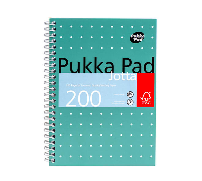 Notitieboek Pukka Pad Jotta A5 lijn 200 pagina's 80gr groen