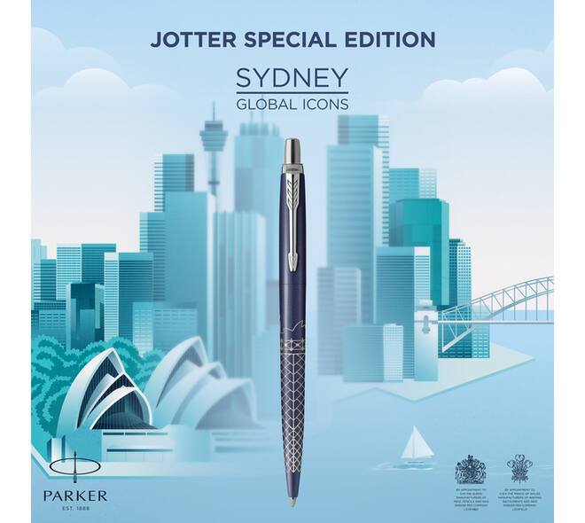Balpen Parker Jotter special edition Sydney blue CT medium