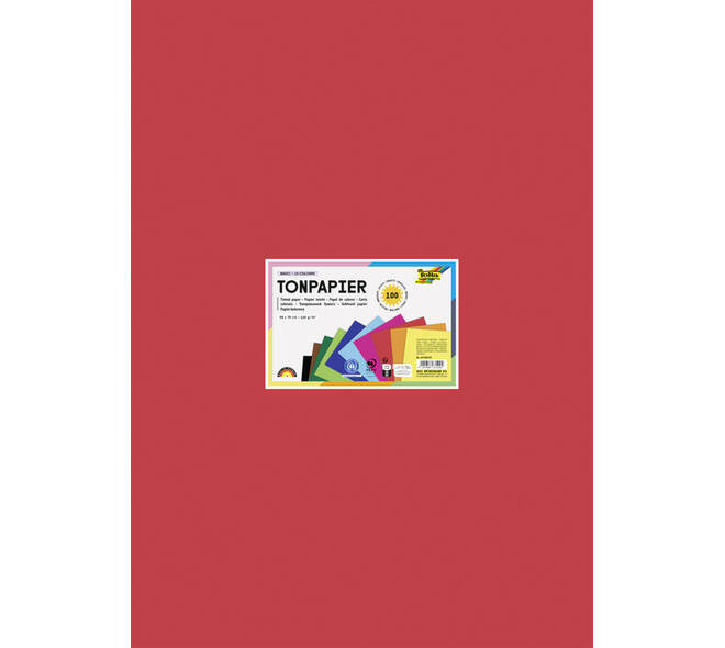 Tekenpapier Folia 50x70cm 130gram pak à 100 vel 10 kleuren