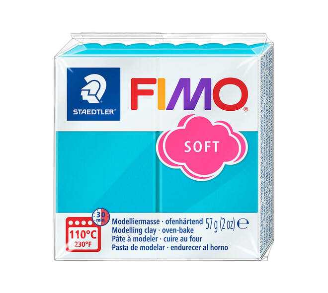 Boetseerklei Fimo soft 57 gram pepermunt