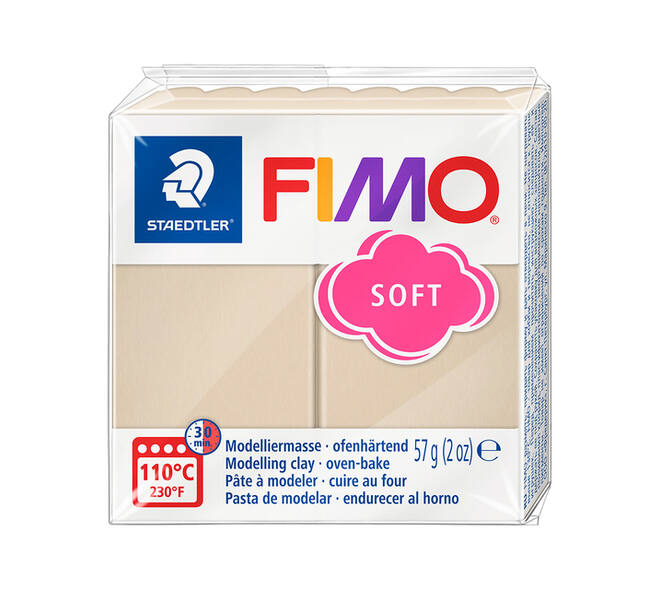 Boetseerklei Fimo soft 57 gram sahara