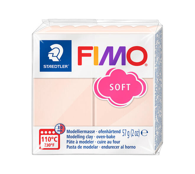 Boetseerklei Fimo soft 57 gram perzik