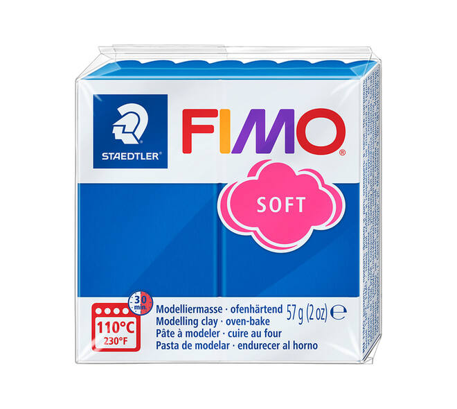 Boetseerklei Fimo soft 57 gram pacificblauw