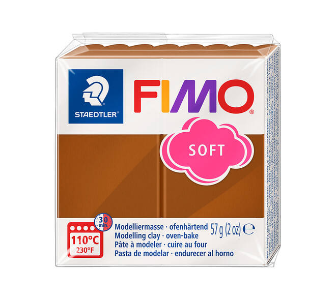 Boetseerklei Fimo soft 57 gram caramel