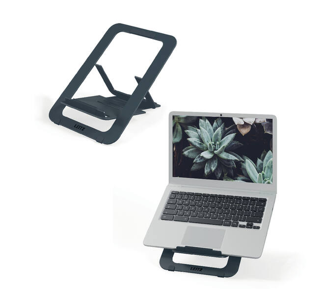 Laptopstandaard Leitz Ergo Aluminium plat verstelbaar