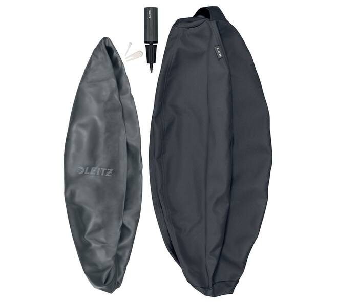 Actieve zitbal Leitz Ergo 65cm anti-rol donkergrijs