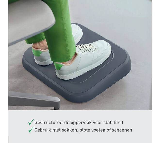 Voetensteun Leitz Ergo verstelbaar gerecycled grijs