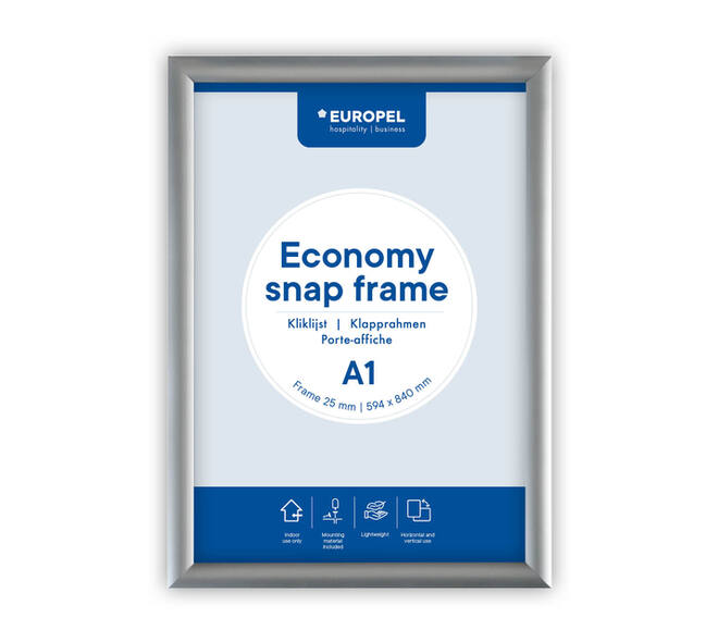 Kliklijst Europel Economy A1 zilver
