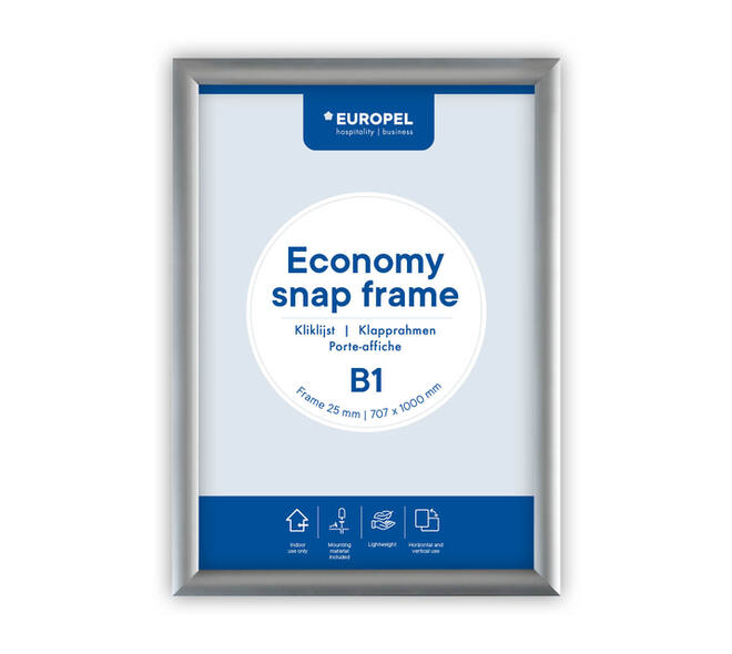 Kliklijst Europel Economy B1 zilver