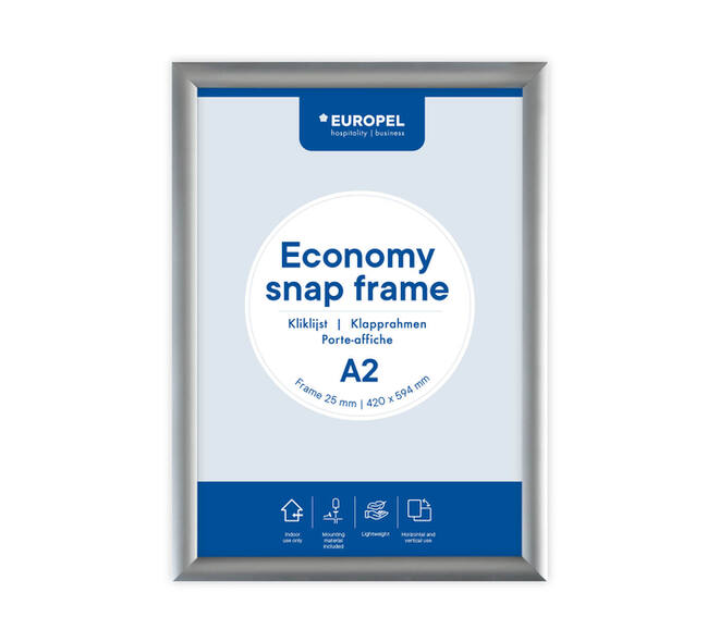 Kliklijst Europel Economy A2 zilver