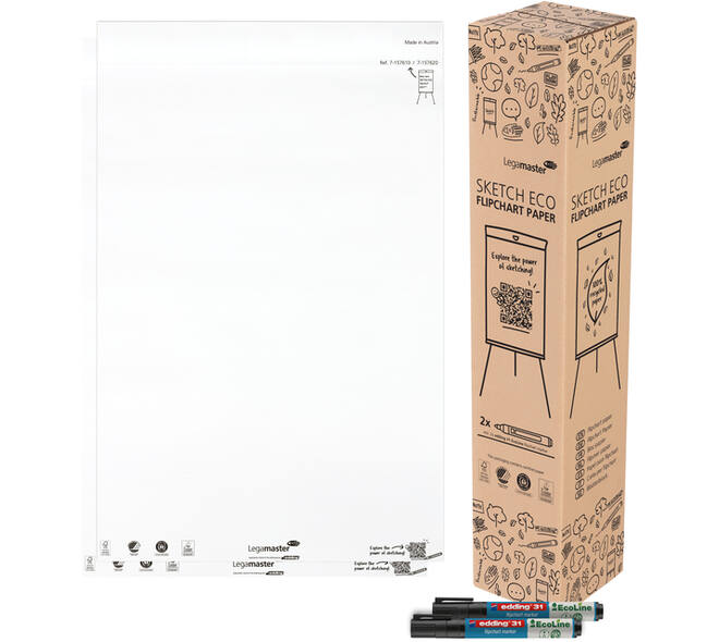 Flipoverpapier Legamaster SKETCH ECO blanco 2x 50 vellen
