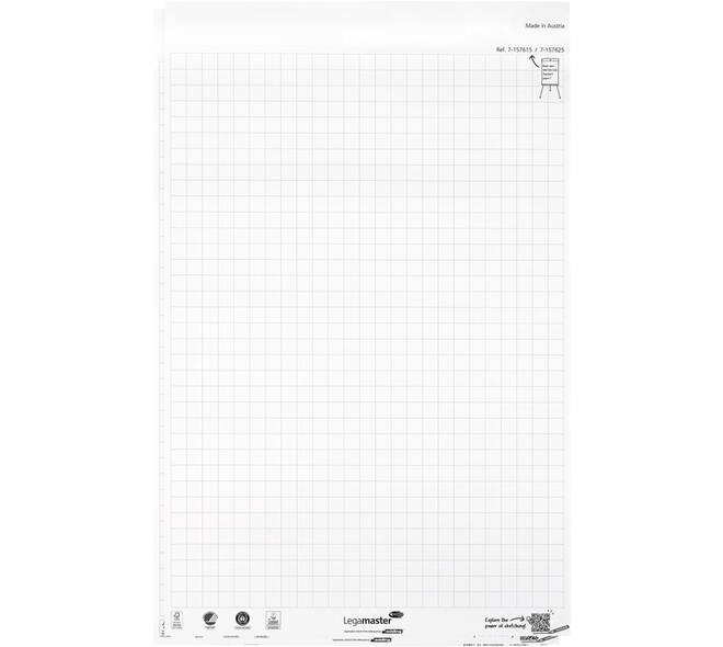 Flipoverpapier Legamaster SKETCH ECO raster 2x 50 vellen