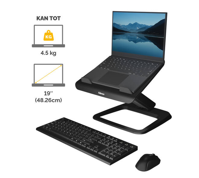 Laptopstandaard Fellowes Hana LT zwart