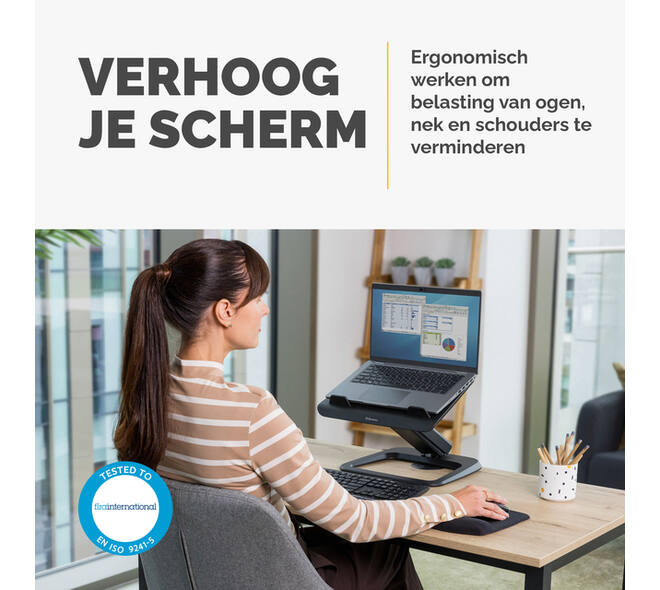 Laptopstandaard Fellowes Hana LT zwart