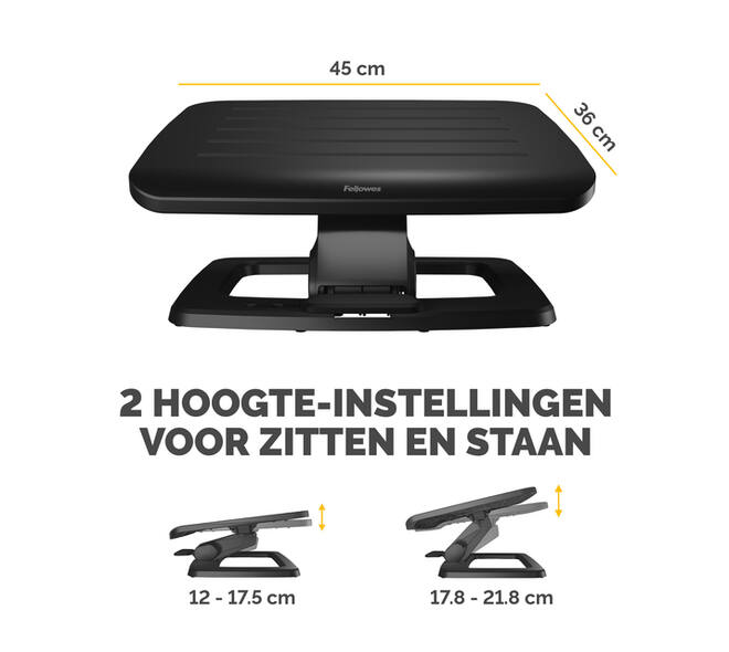 Voetensteun Fellowes Hana LT zwart