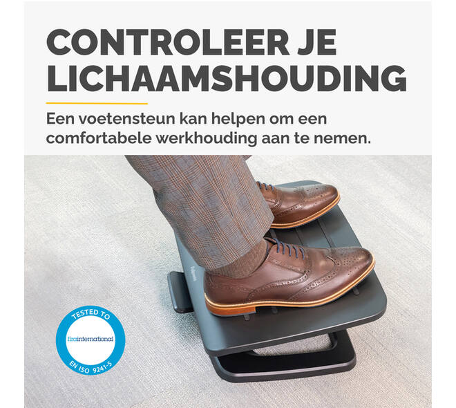 Voetensteun Fellowes Hana LT zwart