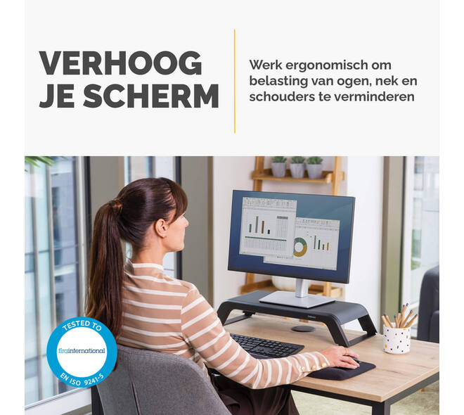 Monitorstandaard Fellowes Hana LT zwart