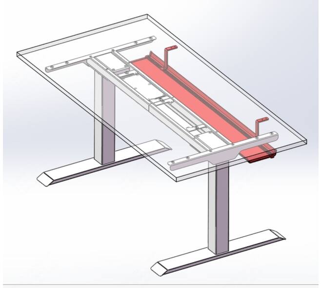 Kabelgoot Euroseats universeel 110cm wit