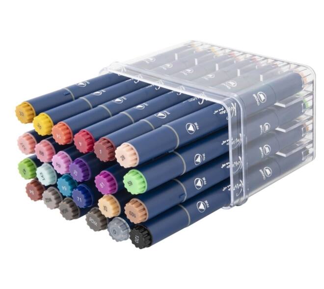 Alcoholmarkers Nassau Arts duopunt set à 24 kleuren