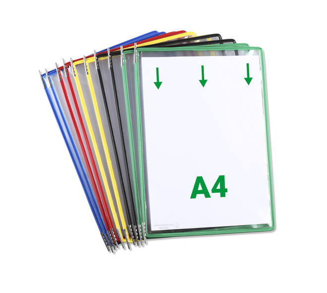 Zichtpaneel Tarifold A4 verticaal assorti 10 stuks