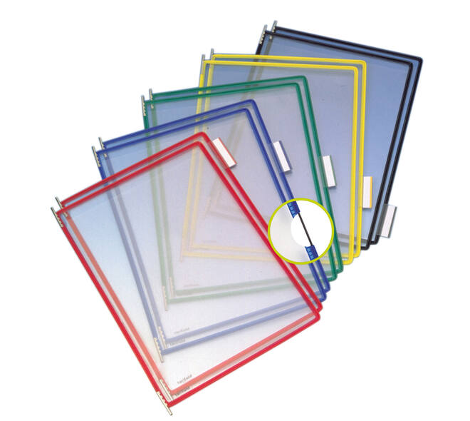 Zichtpaneel Tarifold A4 verticaal assorti 10 stuks