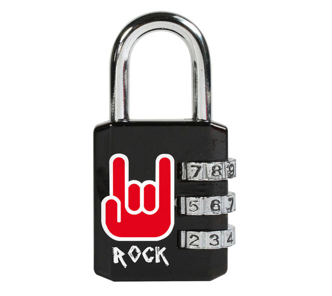 Hangslot Masterlock 3-cijfer combinatie 30mm rock patroon
