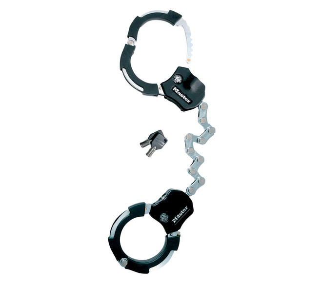 Handboeisloten Masterlock Street Cuff 55 cm zwart