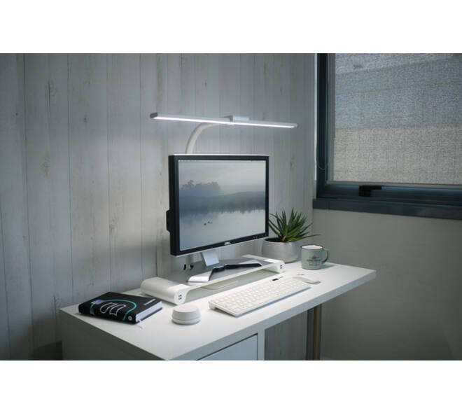 Bureaulamp Unilux Strata base led wit
