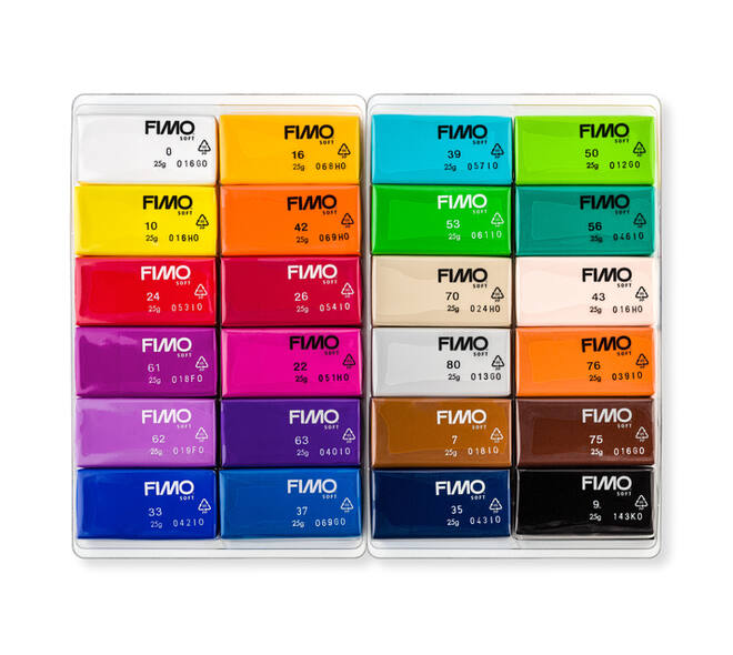 Boetseerklei Staedtler Fimo soft 8023C assorti 24 stuks