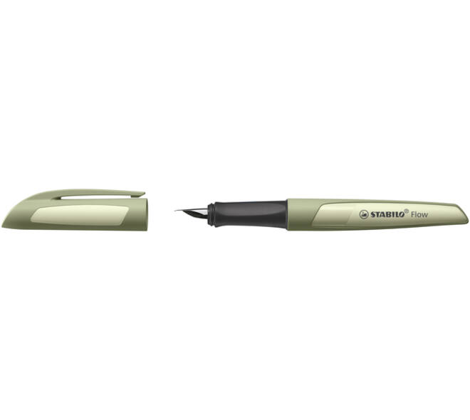 Vulpen STABILO Flow medium khaki blister à 1 stuk