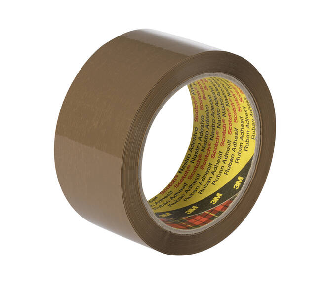 Verpakkingstape Scotch 371 48mmx66m bruin PP