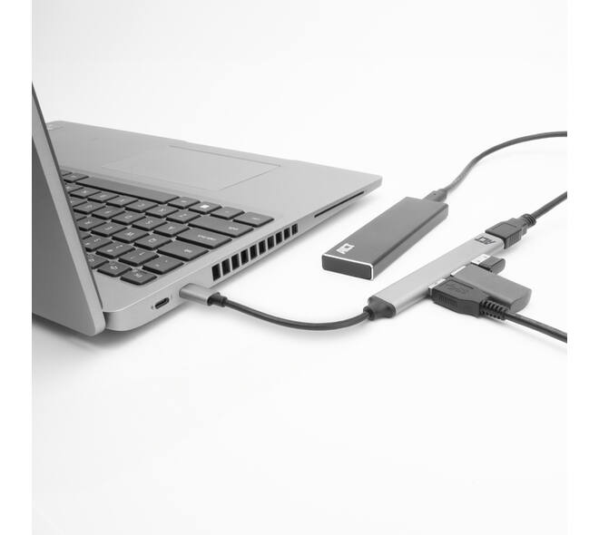Hub ACT USB-C 3x USB-A 2.0 en 1x USB-A 3.0