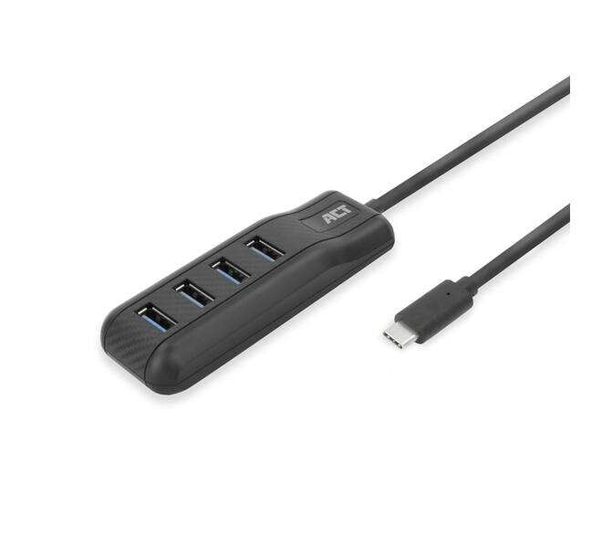 Hub ACT USB-C 3.0 4 poorts USB-A
