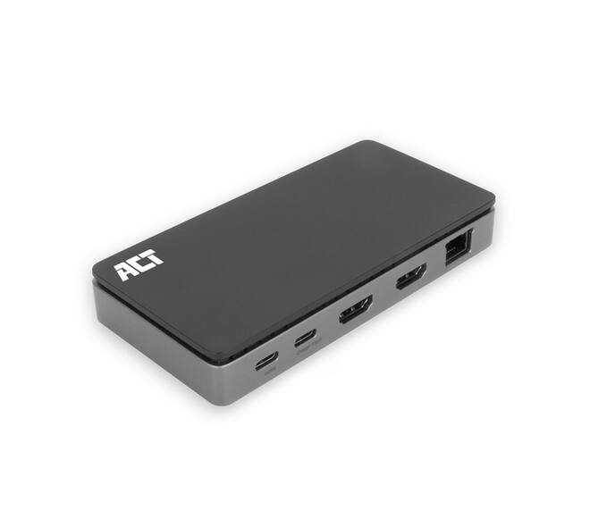 Dockingstation ACT USB-C 4K MST voor 2 HDMI monitoren