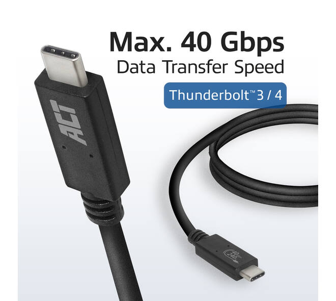 Kabel ACT USB4 40Gbps USB-C USB-IF