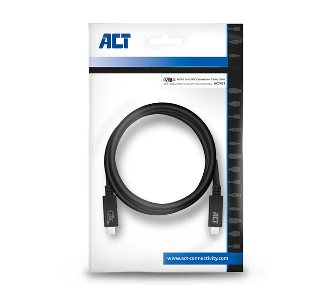 Kabel ACT USB4 40Gbps USB-C USB-IF