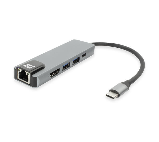 Dockingstation ACT USB-C 4K voor 1 HDMI monitor