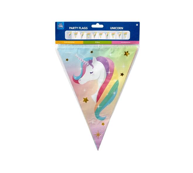Vlaggenlijn Unicorn folie 10 meter